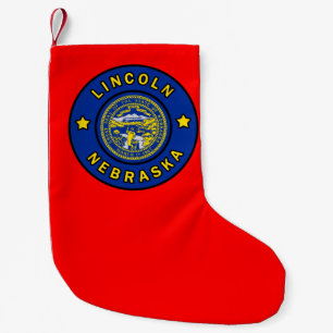 Lincoln Nebraska Small Christmas Stocking