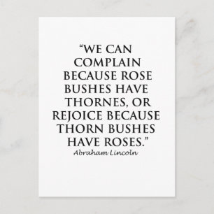 Lincoln: on Thornes and Roses (Clear) Postcard