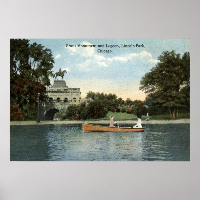 Lincoln Park, Chicago 1915 Vintage Poster (Front)