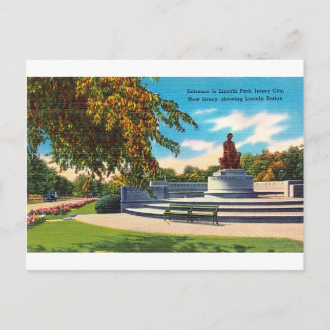 Lincoln Park, Jersey City, New Jersey Postcard (Front)