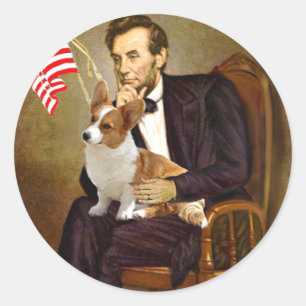 Lincoln - Pembroke Welsh Corgi 8 Classic Round Sticker