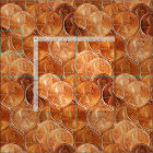 Lincoln penny/pennies copper US coin,penny fabric2