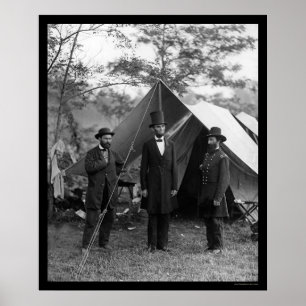 Lincoln, Pinkerton, and McClernand 1862 Poster