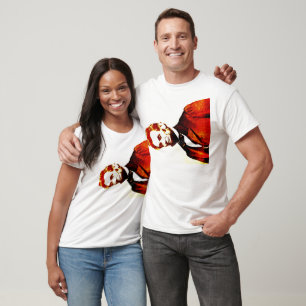 Lincoln Pop Art Colourized Sideways Portrait T-Shirt