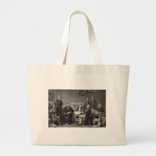 Lincoln Reading the Emancipation Proclamation Large Tote Bag
