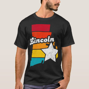 Lincoln Rhode Island Vintage Distressed Souvenir T-Shirt