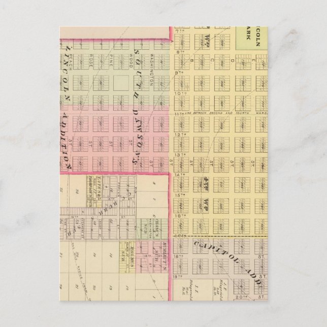 Lincoln South, Nebraska Postcard (Front)