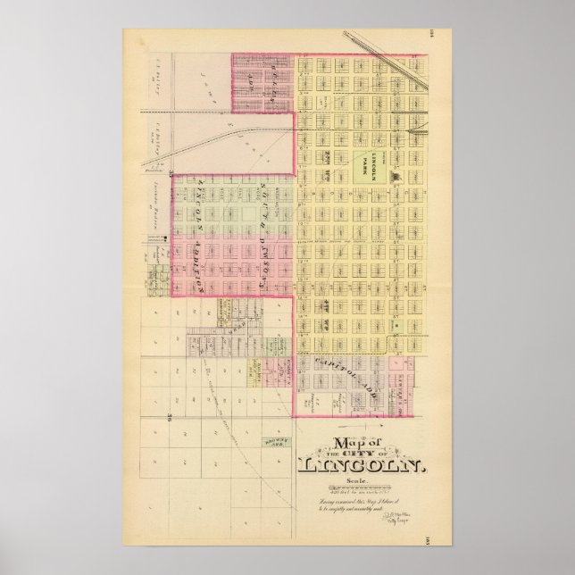 Lincoln South, Nebraska Poster (Front)