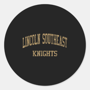 Lincoln Southeast High School Hs Classic Round Sticker