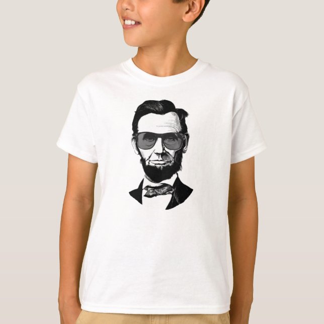 Lincoln Wearing Sunglasses T-Shirt (Front)