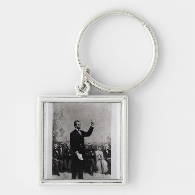 Lincoln's Address at Gettysburg, 1895 Key Ring (Front)