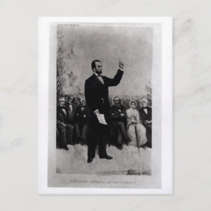 Lincoln's Address at Gettysburg, 1895 Postcard