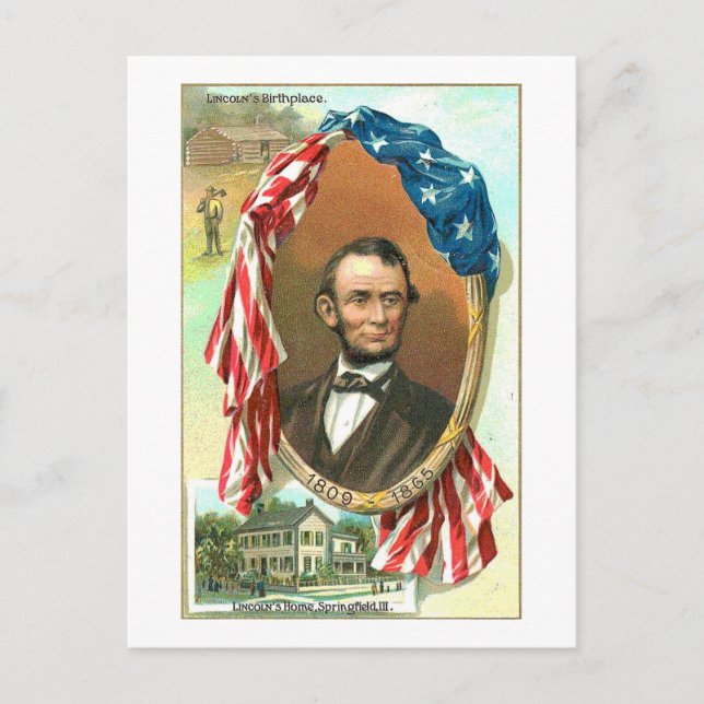 Lincoln's Birthplace Postcard (Front)