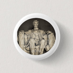 Lincoln's Gettysburg Address November 19, 1863 3 Cm Round Badge