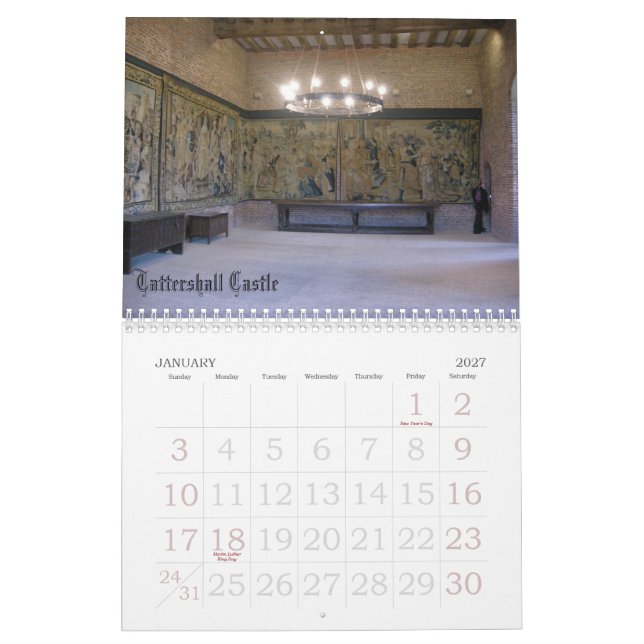 Lincolnshire Calendar (Jan 2027)