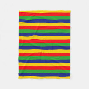 Lincolnshire flag stripes Country flag colours sym Fleece Blanket