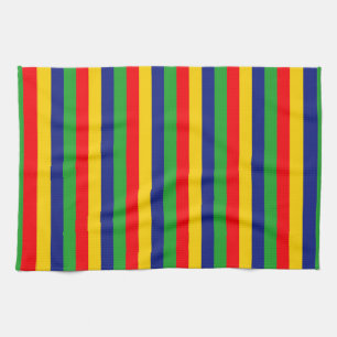 Lincolnshire flag stripes Country flag colours sym Tea Towel