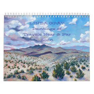 Linda Grey 2026 Calendar Paintings of Travels