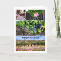 Linda Happy Birthday California Vineyards