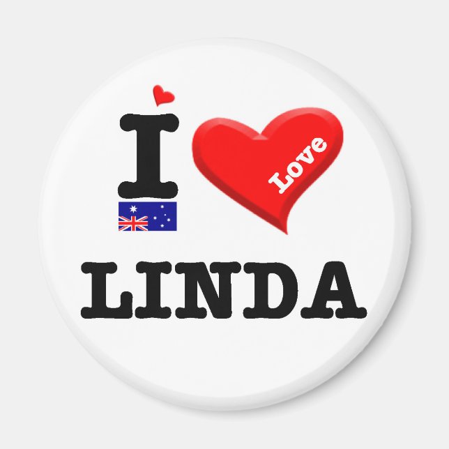 LINDA - I Love Magnet (Front)