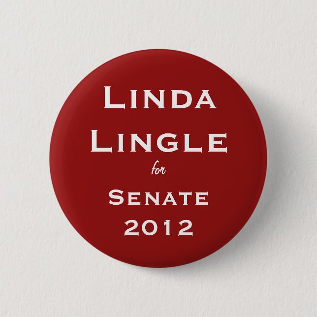 Linda Lingle for Senate Button (Front)