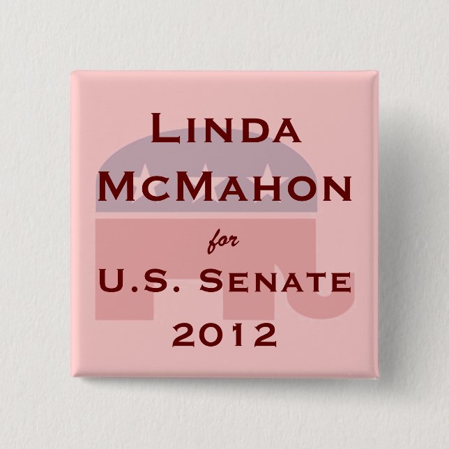 Linda McMahon for U.S. Senate button (Front)
