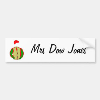 lindalarge, Mrs Dow Jones Bumper Sticker