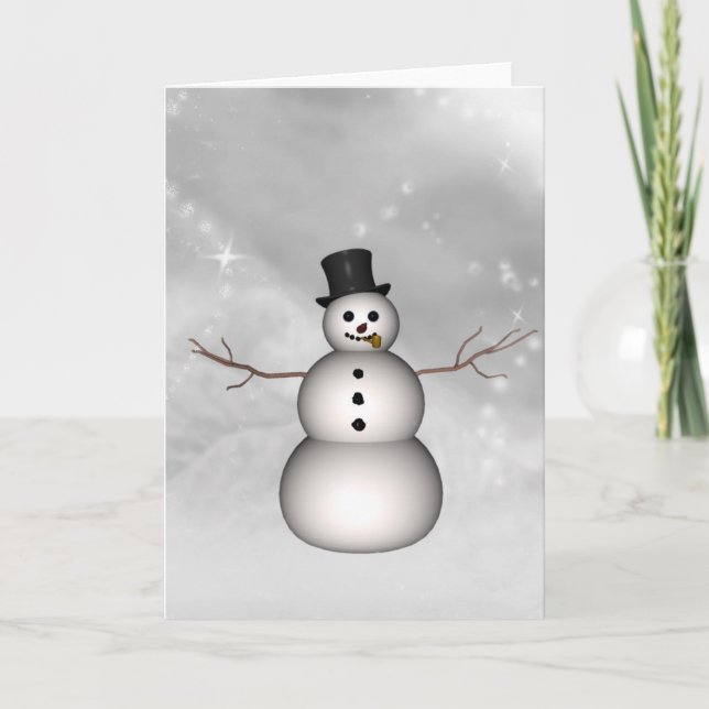 Linda's Snowman Holiday Card (Front)