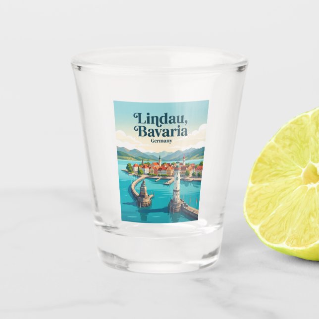 Lindau Germany Shot Glass (Front)