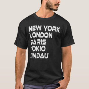 Lindau New York Paris Tokio T-Shirt