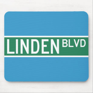 Linden Boulevard Sign Mouse Pad