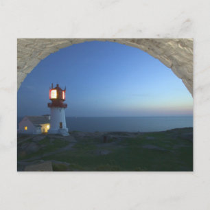 lindesnes fyr, norways most southern point postcard