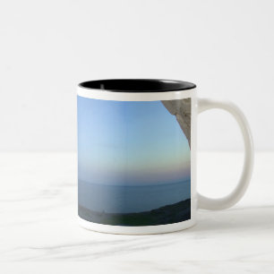 lindesnes fyr, norways most southern point Two-Tone coffee mug