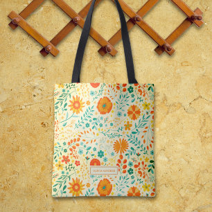 Lindo Patron Floral Beautiful Summer Tote Bag