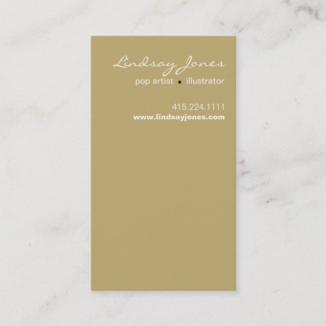 Lindsay Business Card template (Front)