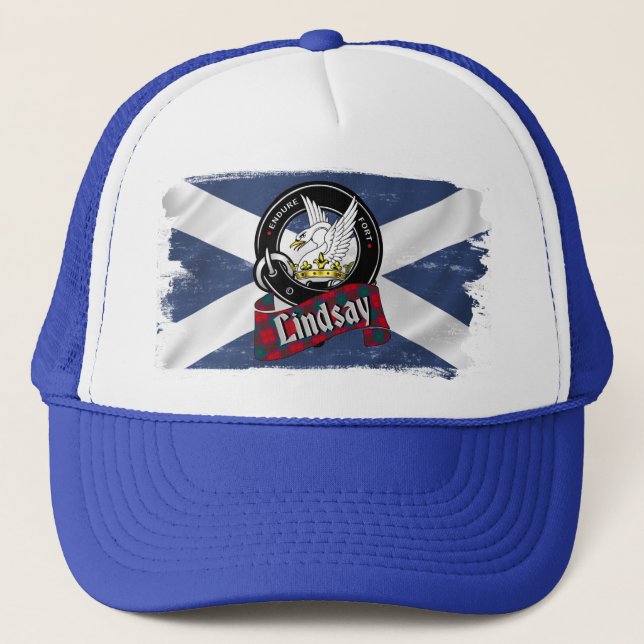 Lindsay Clan Badge Trucker Hat (Front)