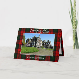Lindsay Clan Balcarres House Folded Greeting Card