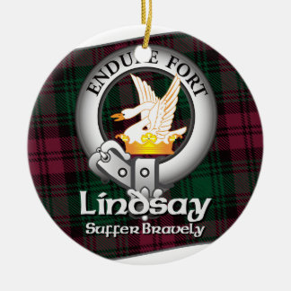 Lindsay Clan Ceramic Tree Decoration