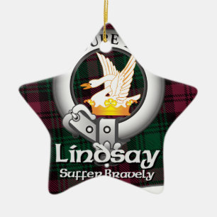 Lindsay Clan Ceramic Tree Decoration
