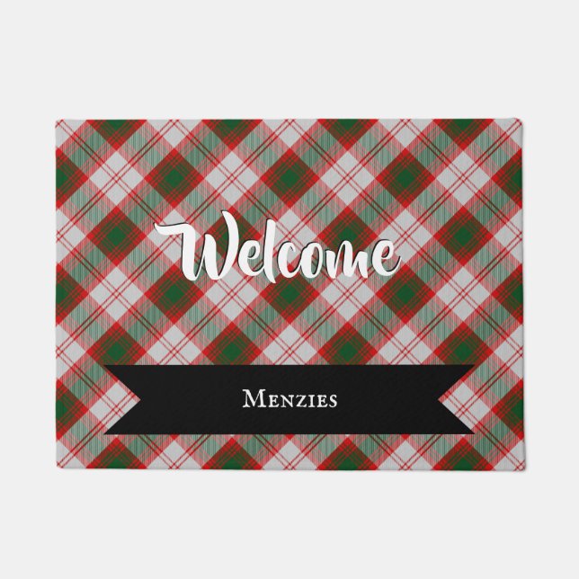 Lindsay Dress Clan Tartan Plaid Pattern Doormat (Front)