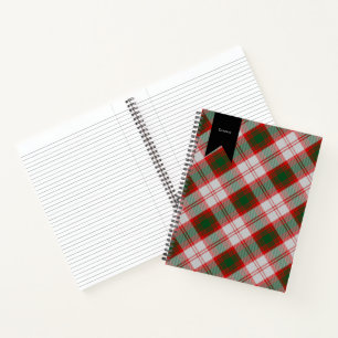 Lindsay Dress Clan Tartan Plaid Pattern Notebook