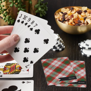 Lindsay Dress Clan Tartan Plaid Pattern Playing Cards
