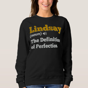 Lindsay Gift Name Personalised Birthday Name Defin Sweatshirt