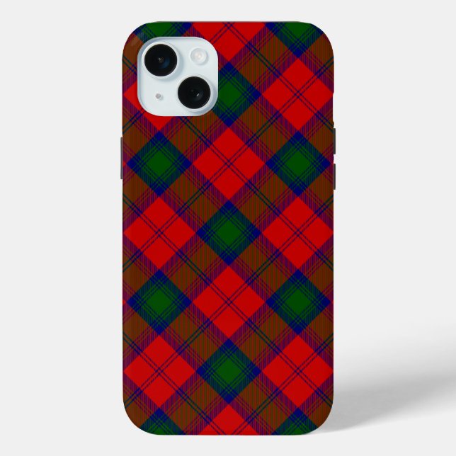 Lindsay tartan red green plaid Case-Mate iPhone case (Back)