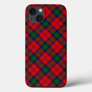Lindsay tartan red green plaid iPhone 13 case