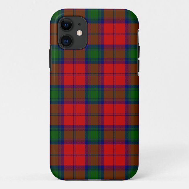 Lindsay tartan red green plaid Case-Mate iPhone case (Back)