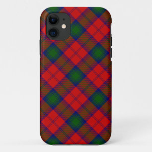 Lindsay tartan red green plaid iPhone 11 case