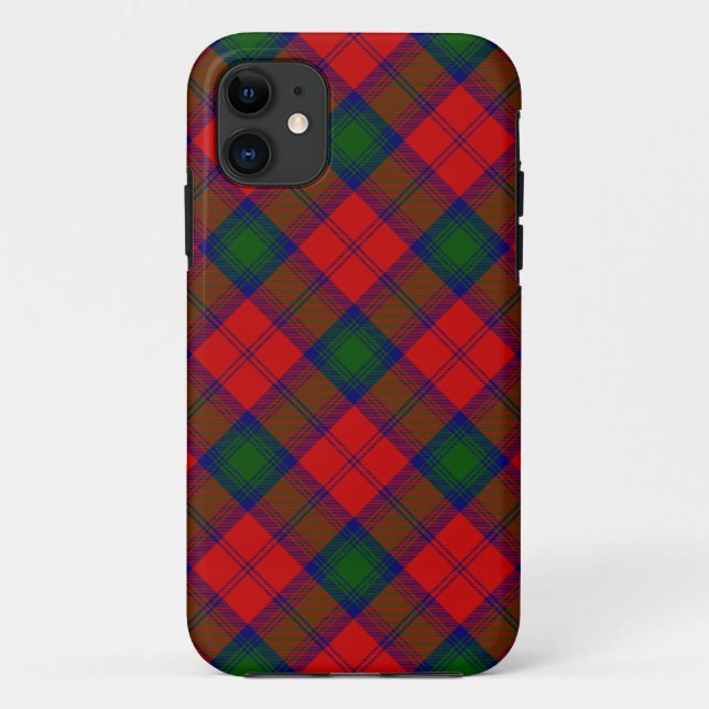 Lindsay tartan red green plaid Case-Mate iPhone case (Back)