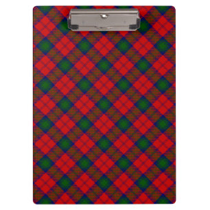 Lindsay tartan red green plaid clipboard
