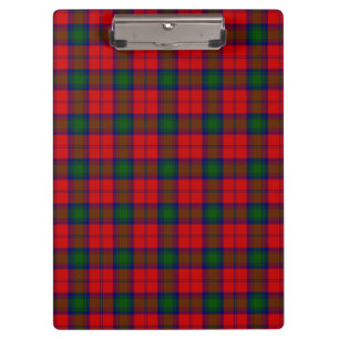 Lindsay tartan red green plaid clipboard